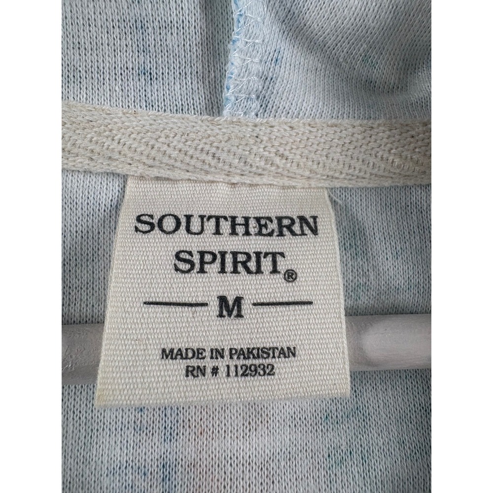 Southern Spirit Womens Baja Hoodie Striped Pullover Teal Orange Blue Size M - Picture 5 of 7